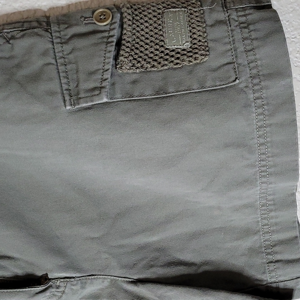 Lauren Ralph Lauren 4P Greenish Gray Shorts - Picture 3 of 6